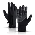 thumbnail image 3 of Gants d'Hiver Chauds pour Hommes Femmes Écran Tactile Imperméables Coupe-Vent Antidérapants Cyclisme Conduite Course Randonnée, 3 of 7