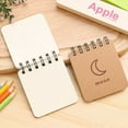 thumbnail image 2 of Wisewang New Weather Series Sofe Cover Portable Spiral Notebook Wirebound Notepad moon, 2 of 6