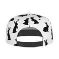 thumbnail image 4 of Balery Baseball Cap Flat Bill Hats for Men Adjustable Size for Running Workouts and Outdoor Activities All Seasons Dad Hat(Black Rabbit ), 4 of 9