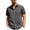 Light black, variant on Youclos Men's Button Down Shirt Linen Short Sleeve with Pocket