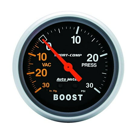 - Auto Meter 3403 Sport-Comp Mechanical Boost/Vacuum Gauge