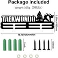 thumbnail image 3 of 1Set Forest Taekwondo Medal Hanger Display Sports Medal Holder Iron Competition Medals Display Rack for 40+ Medals Ribbon Decorative Hooks Race Metal Medal Hanger for Athletes Players Gift, 3 of 8