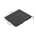 thumbnail image 6 of KFFKFF Click-Together Deck Squares, Set of 36, 12"x12" Covering 36 sq. ft, Resilient Plastic Outdoor Ground Cover, Suitable for All Climates, Patio and Deck Flooring Solution for Poolside, Balcony, 6 of 9