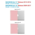 thumbnail image 3 of IBENZER Compatible with MacBook Air 11 Inch Case A1370 A1465, Hard Shell Case with Keyboard Cover & Screen Protector for Mac Air 11, Rose Quartz, W-A11-RQ+1, 3 of 10