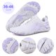 thumbnail image 5 of Zapatos Unisex Playa Descalzos para Hombres Mujeres (42) Púrpura Blanca, 5 of 9