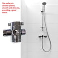 thumbnail image 2 of Hose Splitter 1/2 3-Way Plated Shower Tap Adapter Plastic Universal Bathroom Tube Connector, 2 of 7