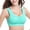Green, variant on HEVIRGO Wide Shoulder Strap Yoga Bra U-Shaped Back Wireless Sport Fitness Lace Push Up Stretchy Bra for Jogging,Black M