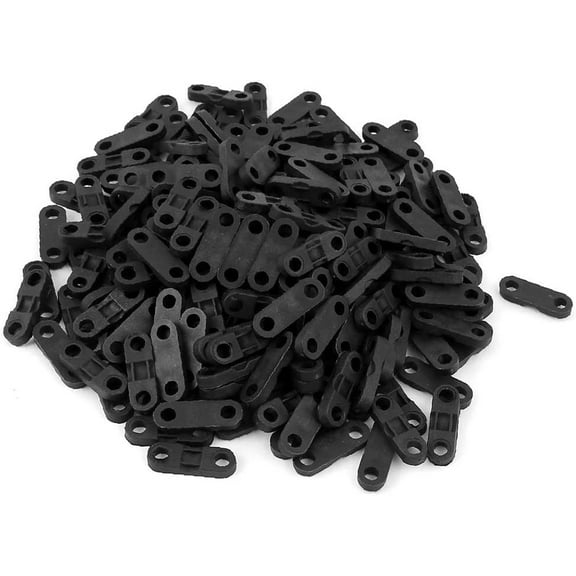 200 Pcs Plastic Cable Clamp Wire Tie Mount Screw Fixed Base Fastener(200 piezas de plástico Cable abrazadera Alambre de montaje Atadura Tornillo Base fija Sujetador