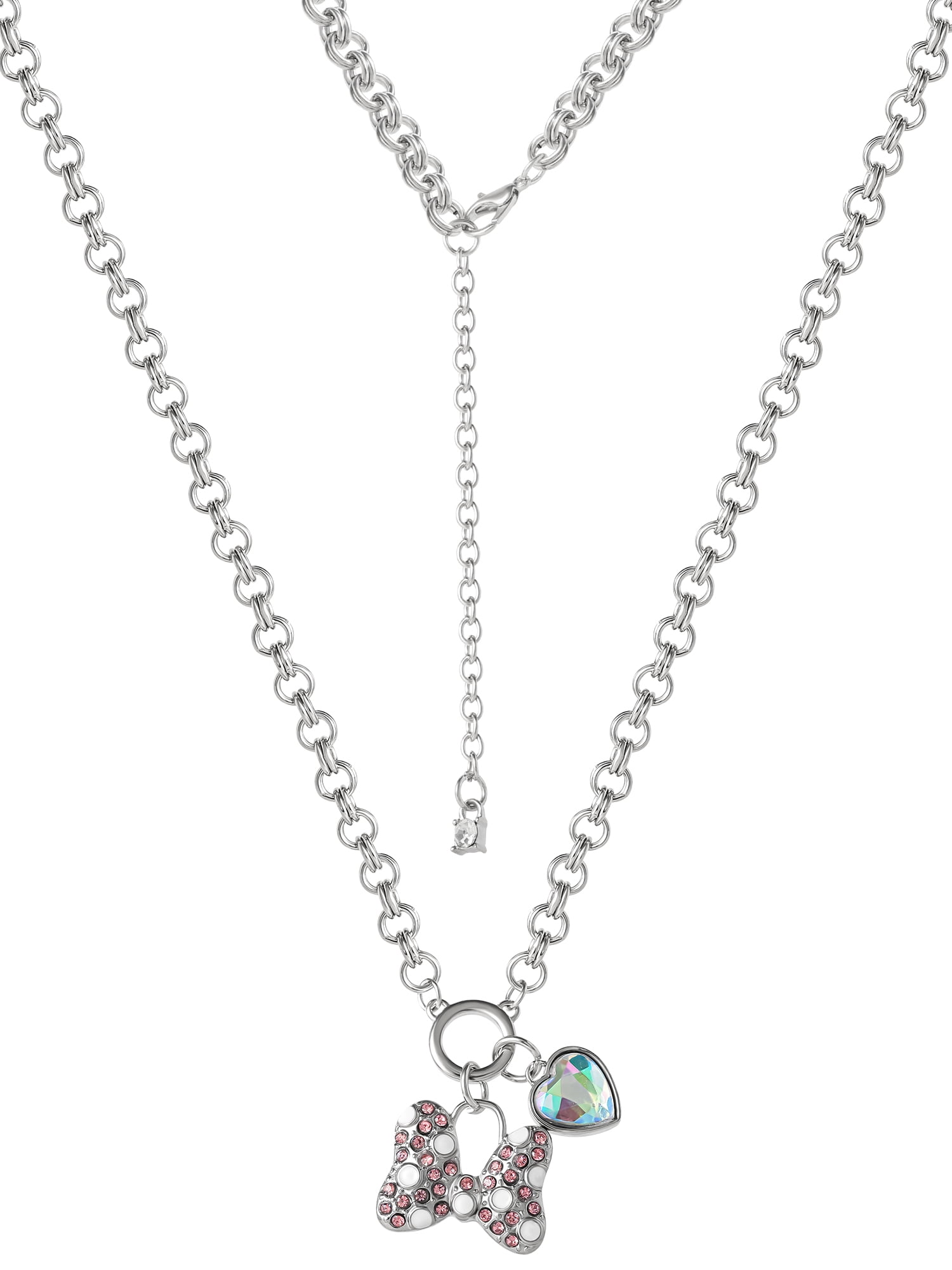 Disney Minnie Mouse Cry Bow Pendant Necklace for Women