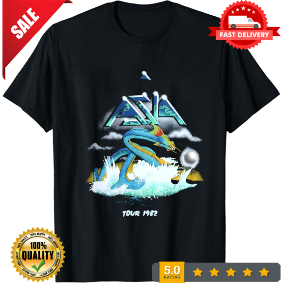 Collection Asia Band 1982 Cotton Black All Size Unisex T-Shirt, LIMITED EDITION-TH64461