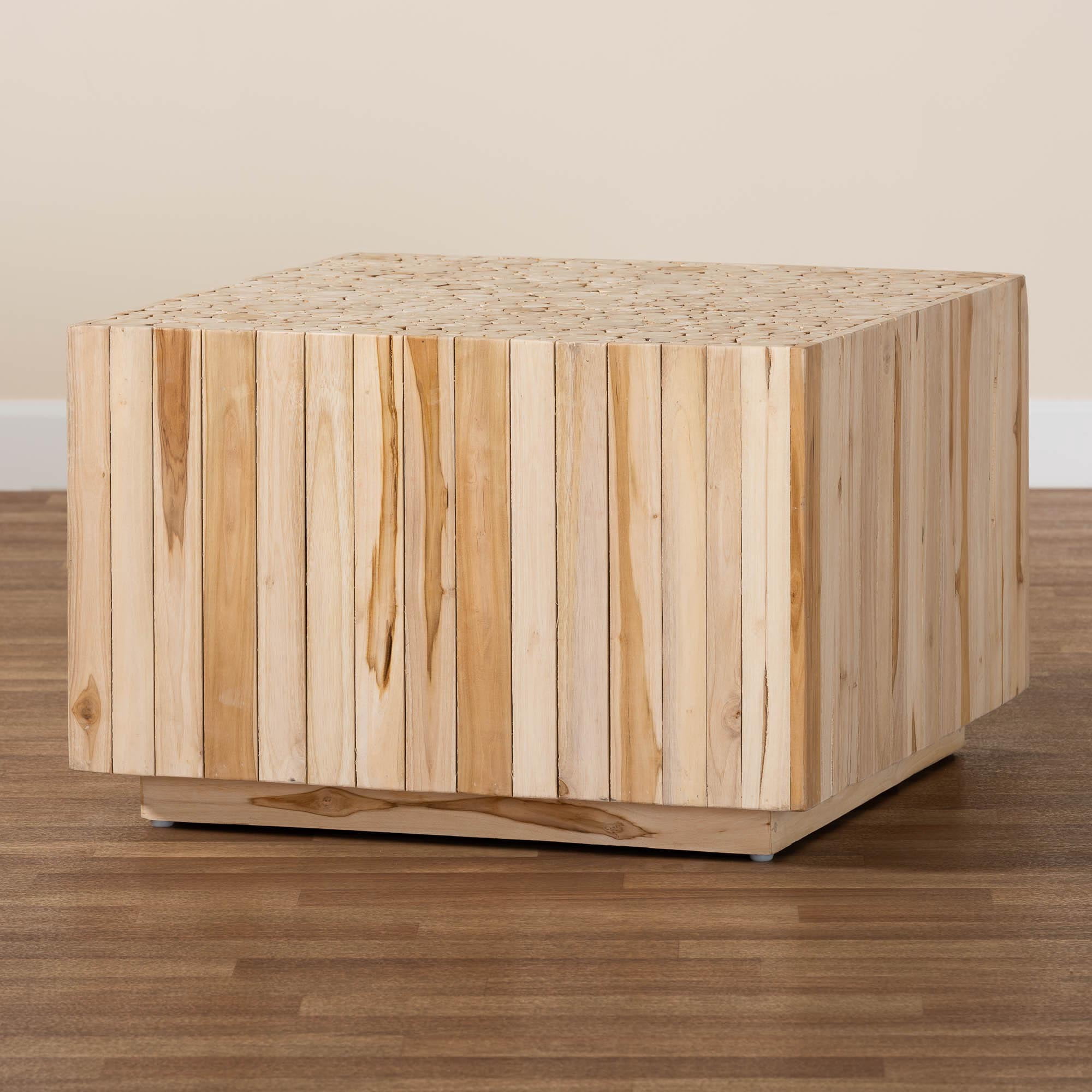 bali & pari Augusta Boho Coffee Table, Natural