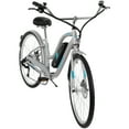 Huffy Everett 27.5" Women’s Comfort Electric Bike, Grey, 36V, 350W