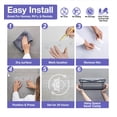 thumbnail image 6 of KINCMAX Premium Shower Caddy, Self Adhesive Shower Organizer w/ 4 Hooks- Matte Black, 6 of 7