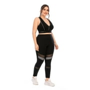 OmicGot Women's Plus size Sports Bras and Yoga Pants