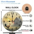 thumbnail image 2 of 10-Inch Silent Wooden Wall Clock, " Sunrise Rooster Barn Clock "  Silent Non-Ticking Clock, Battery Operated (AA Batteries Not Included), Artistic Home Decor, 2 of 8