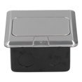 thumbnail image 3 of Ground Plug Socket EU Standard Stainless Steel Embedded Floor Outlet Box with Intall Tool AC 250V, 3 of 10