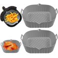 thumbnail image 1 of 2PCS Air Friteuse Pot de Silicone avec Poignée Réutilisable Air Friteuse Doublure Résistant à la Chaleur Air Friteuse Panier en Silicone 6.9inch Carré Cuisson Poêle Air Friteuse Accessoires Doublures, 1 of 11