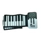 thumbnail image 1 of Piano enrollable ligero de silicona, recargable, resistente y con teclado enrollable. teclas blancas y negras, 1 of 9
