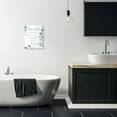 thumbnail image 2 of Stupell Industries Bathroom Rules Watercolor Flower Word Design Wall Plaque by Milli Villa, 2 of 6