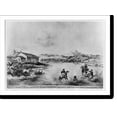 thumbnail image 2 of Historic Framed Print, [Scene on an old Californian cattle ranch in early spring on the eve of a general rodea]", 17-7/8" x 21-7/8", 2 of 9