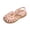 Pink, variant on NOKIO Girls' Designer Sandals Girls' Boho Chic Sandals Girls Sandals Half Open Toe Mesh Design Sandals Flat Sandals Summer Dress Shoes For Toddler Little Child