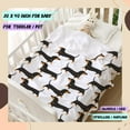 thumbnail image 2 of Dachshund Dog Throw Blanket Fannel Fleece Super Soft Funny Blanket Travel Throw Blanket for Bed Couch Sofa 40 x 50 Inch for Kid, 2 of 6