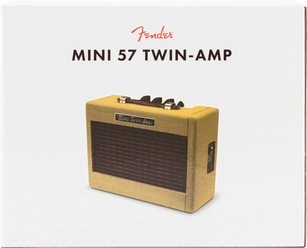 Fender Mini '57 Twin Amplifier Bundle with Fender Original Instrument Cable and 24-Pack Premium Picks (an Austin Bazaar Exclusive) - Tweed
