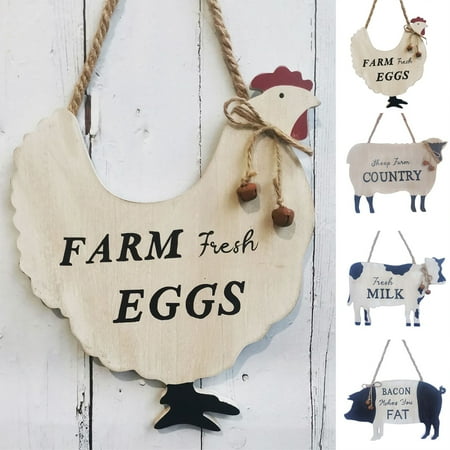 

Zruodwans Animal Shape Pendant Easy to Hang Anti-deformed Anti-cracking Fadeless Scratch-proof Unique Design Farm Pendant Farmhouse Supply
