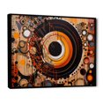 thumbnail image 2 of Designart Abstract framed wall art decor, Abstract framed wall art Print, Captivating Abstract Forms I , Orange Modern black framed wall art, 20x12 inches black frame, 2 of 5