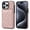 Pink, variant on Compatible with iPhone 16 Pro max Wallet Case for Women Crossbody Phone Case PU Leather Zipper Handbag Wrist Strap Cover Credit Card Holder,for Apple 16 Pro,Cell Phone Cases