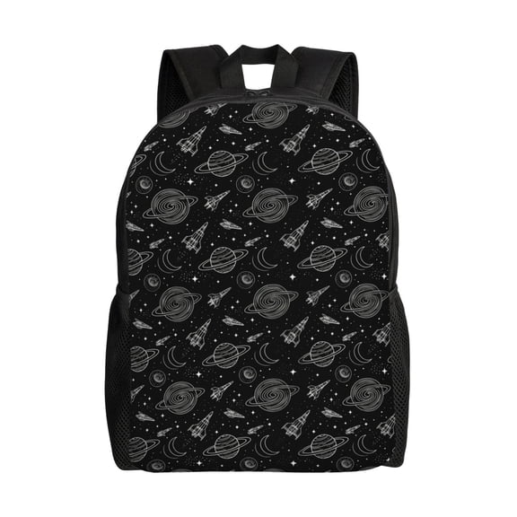 Cosmic Spaceship Backpacks Travel Laptop Backpack Lightweight Bookbags Casual Daypack