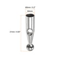 thumbnail image 2 of Uxcell Umbrella Tail Beads Metal 4mm Dia for Straight Umbrella Cover, Silver Tone, 10 Pieces, 2 of 4
