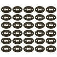 thumbnail image 1 of Miangastore 30pcs Keyhole Escutcheon Plate Zinc Alloy Cover with Brass Finish, 1 of 8