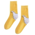 thumbnail image 2 of Calcetines con cabeza de animal, calcetines deportivos de algodón, calcetines unisex, calcetines divertidos y originales para Navidad. Amarillo, 2 of 8
