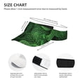 thumbnail image 3 of Sikiie Natural Green Leaves Sun Visor Hat Adjustable Velcro Golf Visor Sports Sunscreen Visor Hat for Outdoor Activities, 3 of 7