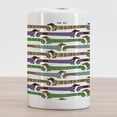 thumbnail image 2 of Dog Lover Ceramic Toothbrush Holder, Cartoon Style Dachshunds Dressed in Pyjamas Chevron Lines Polka Dots and Hearts, Decorative Versatile Countertop for Bathroom, 4.5" X 2.7", Multicolor, 2 of 4