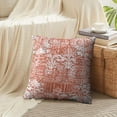 thumbnail image 4 of LALILO Throw Pillow Covers Modern Grunge Damask Colorful Scarf Cushion Cover 18" x 18", 2 Pack, 4 of 6