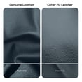 thumbnail image 4 of Cottinch Ribbed Office Chair High Back Genuine Leather Ergonomic Desk Chair with Arms, Adjustable Height Executive Conference Task Chair Swivel Chair for Home Office, Blue, 4 of 11