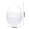 thumbnail image 2 of Darzheoy Easter Eggs Plastic Easter Eggs with Handles, Clear Large Baskets Fillable Big Bunny Egg Shaped Baskets Containers Decoration, 2 of 6