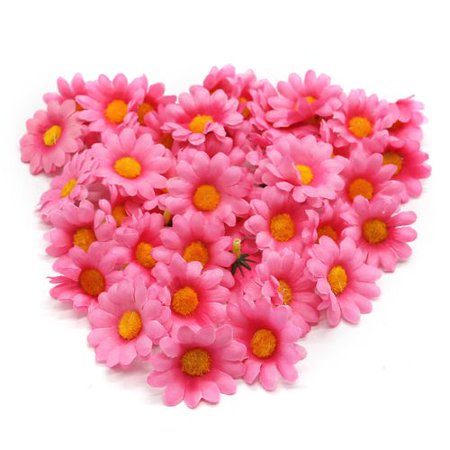Gerbera Daisy Decorations - KABOER 100Pcs Artificial Gerbera Daisy Flower Wedding Decoration Sunflower Flower Heads