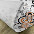 thumbnail image 5 of Ambesonne Garden Place Mats Set of 4, Circular Petals Butterfly, Standard Size, Orange Black White, 5 of 6