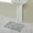 thumbnail image 2 of VCNY Home Green Geometric Lines Tufted Bath Rug, 18" x 27", 2 of 5