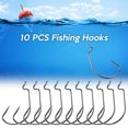 thumbnail image 4 of 10 anzuelos de pesca de acero al carbono con cebo suave., 4 of 8