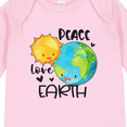 thumbnail image 4 of Inktastic Earth Day Peace Love Earth Boys or Girls Long Sleeve Baby Bodysuit, 4 of 5