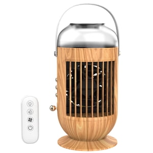 Iumwxz air Ventilateur de conditionnement USB Bureau Refroidisseur Bureau Accueil Petit ventilateur humidifiant ac portable Brown Plastique jusqu'à 50% Désactive