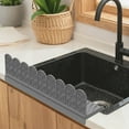thumbnail image 6 of Customizable Sink Edges Splashes Silicone Water Barrier With Suction Base Flexible Drainages Protector For Home, 6 of 8