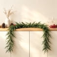 thumbnail image 4 of Gleefy Christmas Rattan Garland, 5.9 ft Artificial Leaves Swag for Staircase Railing, Fireplace, Indoor Christmas Display, 4 of 6