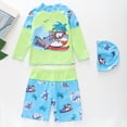 thumbnail image 2 of Gunia Toddler Boy Swimsuit Swimwear Long Sleeve Rash Guard Swim Trunks Upf 50 Sun Boys Bathing Suits For Beach Pool 1-8 Years, 2 of 4