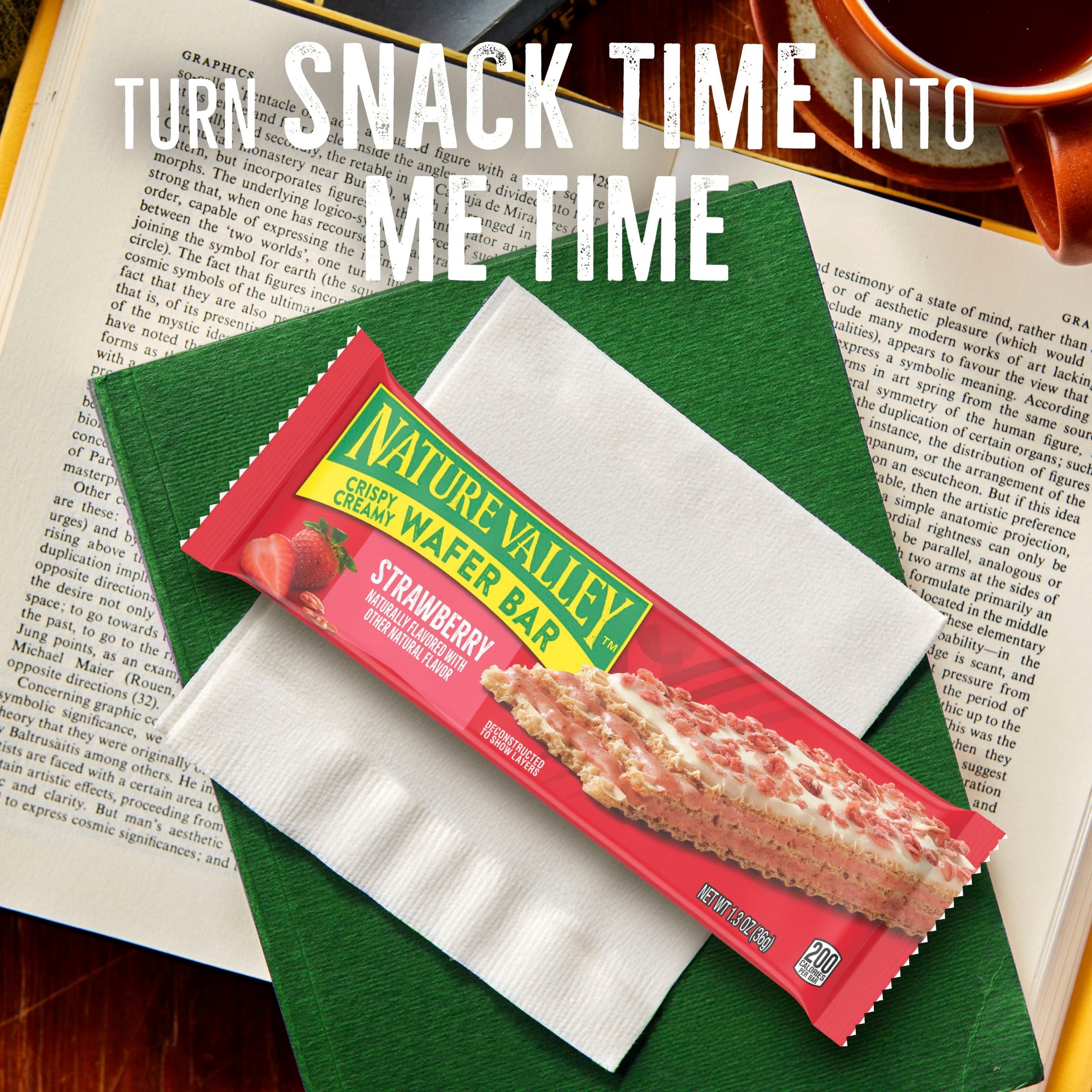 (4 pack) Nature Valley Strawberry Crispy Creamy Wafer Bars, Whole Grain, 15 Bars, 19.5 oz