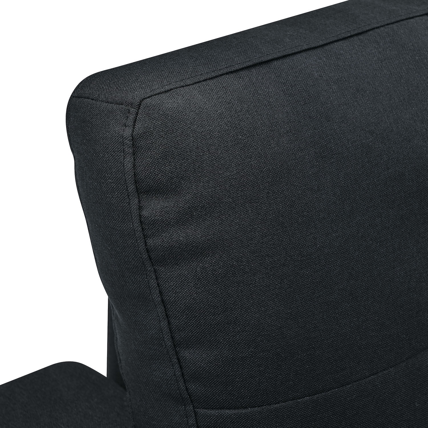 Convertible Sleeper Sofa Bed 86" L Shaped Sectional Couch with Pull Out Bed & Reversible Storage Chaise, Modern Linen Fabric Sofa Couch for Living Room Apartment (Black)